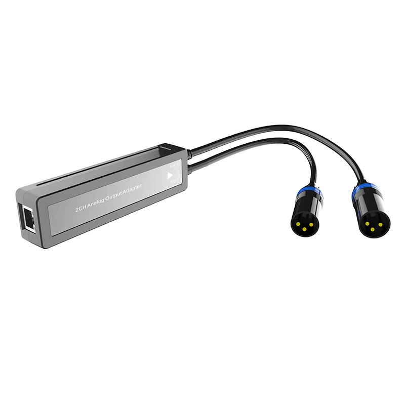 2 csatornás analóg kimenet Dante adapter