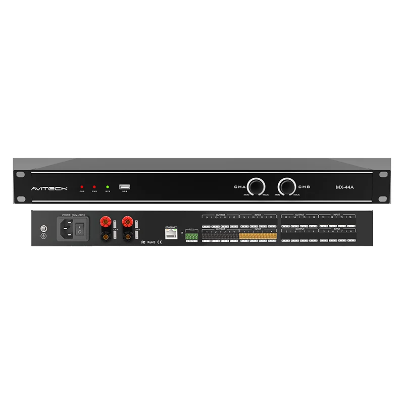 4CH DSP 2x150W-os erősítővel